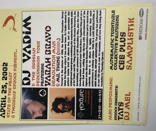 Back of flyer